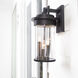 Dimas 3 Light 16 inch Noir Outdoor Wall Lantern