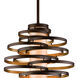 Vertigo 2 Light 18 inch Bronze / Gold Leaf Pendant Ceiling Light 