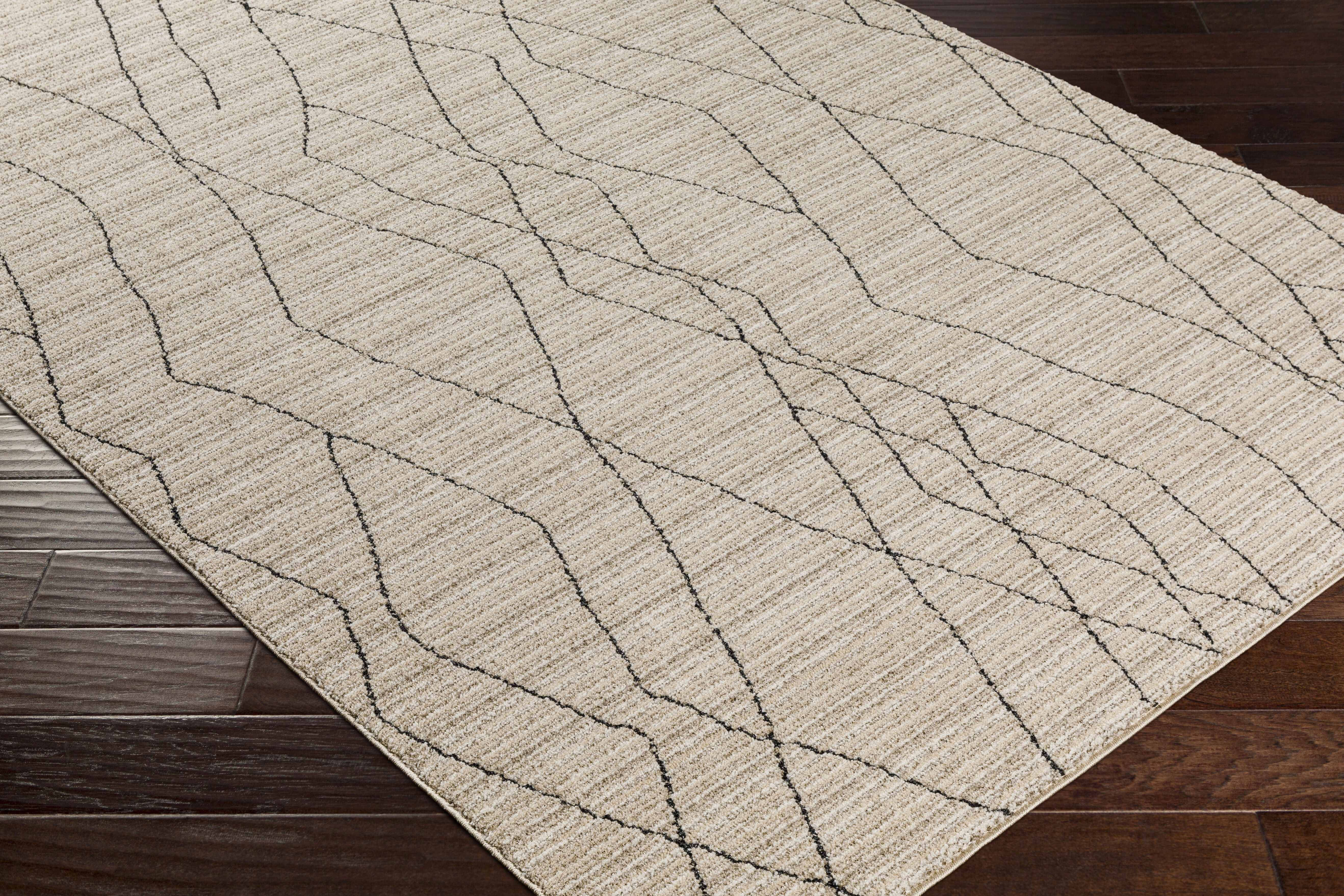 Cozy 84 X 63 inch Taupe Rug, Rectangle