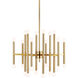 TOB by Thomas O'Brien Beckham Modern 24 Light 29 inch Burnished Brass Chandelier Ceiling Light