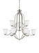 Emmons 9 Light 35 inch Brushed Nickel Chandelier Ceiling Light
