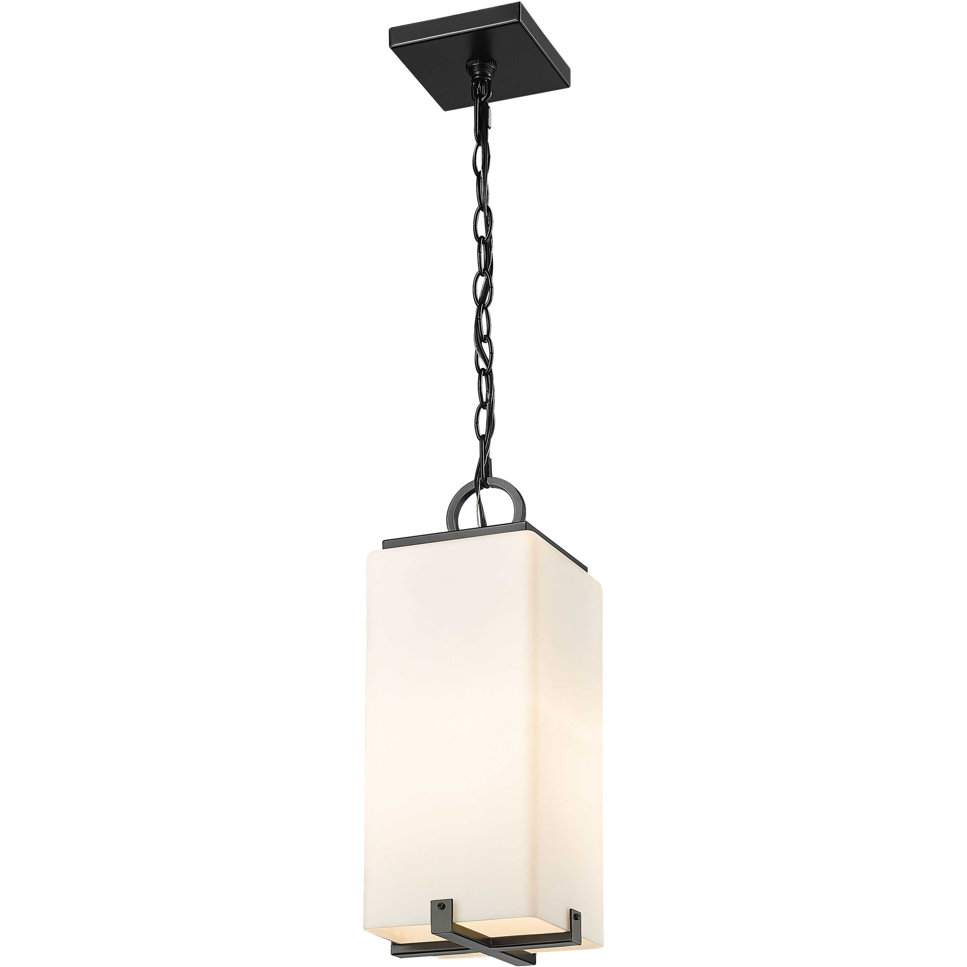 Sana 1 Light 6.75 inch Black Outdoor Chain Mount Ceiling Fixture