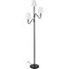 Alora Mood Sloan 68.13 inch 180 watt Matte Black and White Linen Floor Lamp Portable Light