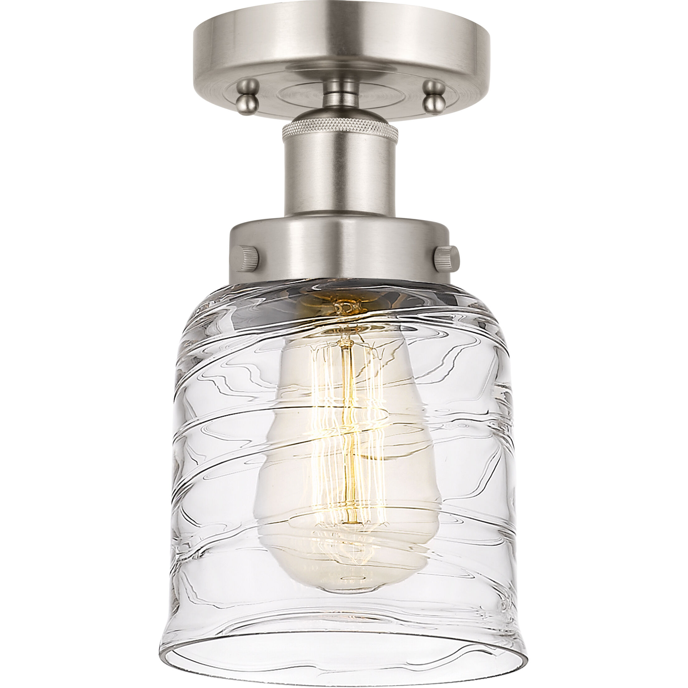 Bell 1 Light 6.50 inch Semi-Flush Mount