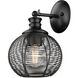 Calypso 1 Light 7.5 inch Matte Black Wall Sconce Wall Light
