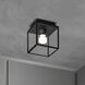 Caged Wet LED 6.81 inch Black / Gun Metal Outdoor Semi-Flush Mount