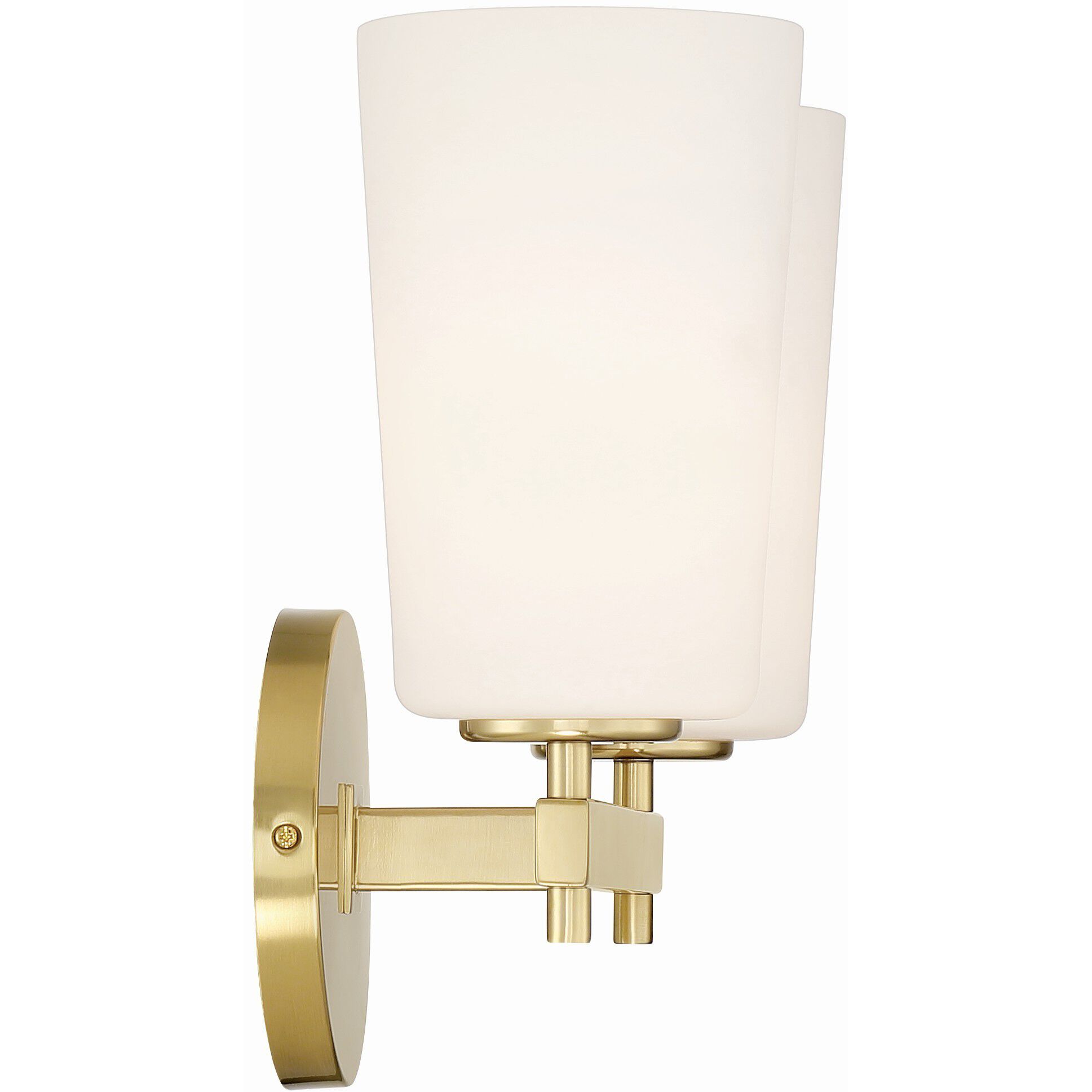 Colton Bath Wall Light in Aged Brass