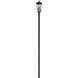Gannon 3 Light 144.75 inch Black Outdoor Post Mounted Fixture in G9