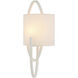 Obra 1 Light 9 inch White Gesso ADA Sconce Wall Light