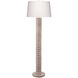 Abacus 67.5 inch 150 watt Bleached Lacquered Floor Lamp Portable Light