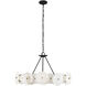 Cosmos 6 Light 30 inch Matte Black Chandelier Ceiling Light, Smithsonian Collaboration
