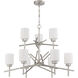 Cadence 9 Light 32 inch Satin Nickel Chandelier Ceiling Light