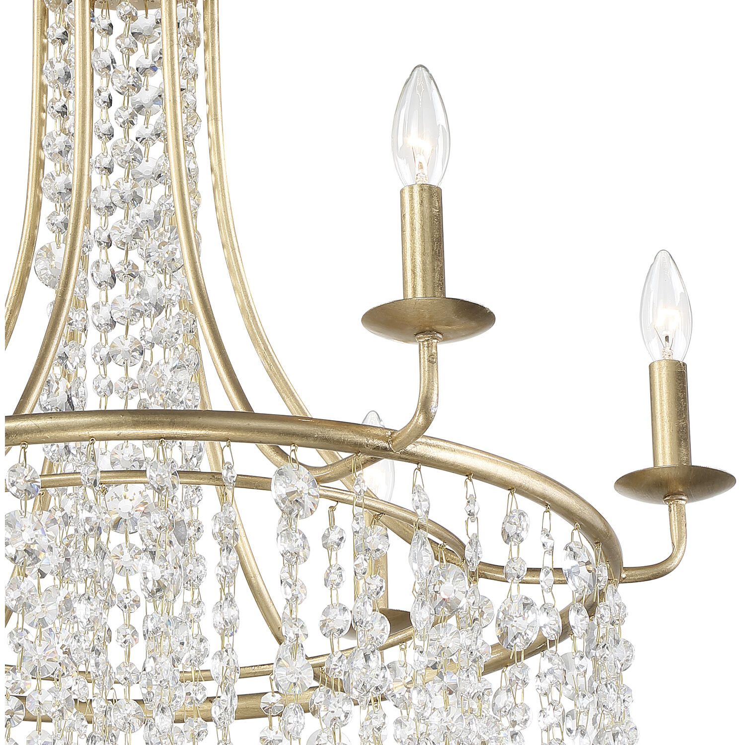 Gabrielle 6 Light 28 inch Antique Gold Chandelier Ceiling Light