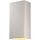 Ambiance Rectangle LED 11 inch White Crackle Wall Sconce Wall Light, Really Big