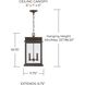 Bolton 2 Light 12 inch Oiled Bronze Outdoor Hanging Lantern