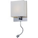 Hotel LED 8.5 inch Polished Chrome Wall Sconce Wall Light
