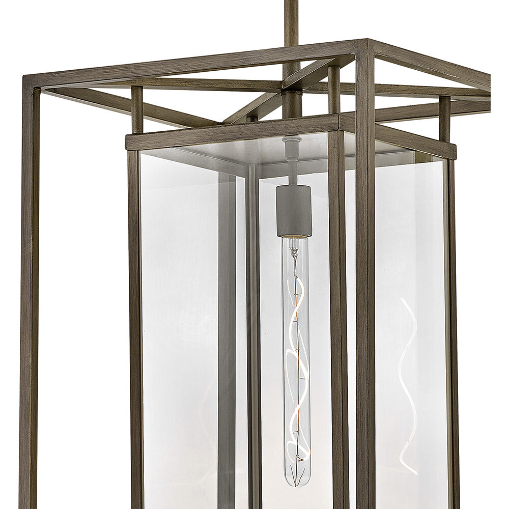 Open Air Max LED 17 inch Burnished Bronze Outdoor Hanging Lantern