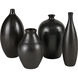 Faye 14 X 7 inch Vase in Black