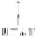 Ellipse LED 4 inch Polished Nickel Pendant Ceiling Light