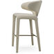Josephine 40.94 inch Renato Ecru and Bronze Bar Stool