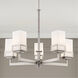 Harding 5 Light 25 inch Brushed Nickel Chandelier Ceiling Light