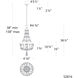 Signature Bali LED 16 inch Matte Black Pendant Ceiling Light, Schonbek Signature