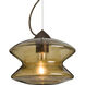 Zen 1 Light Bronze Cable Pendant Ceiling Light