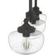 Saddle Creek 3 Light 33 inch Noble Bronze Linear Chandelier Ceiling Light