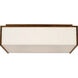 Kelly Wearstler Satori LED 15.5 inch Natural Walnut Boxed Flush Mount Ceiling Light