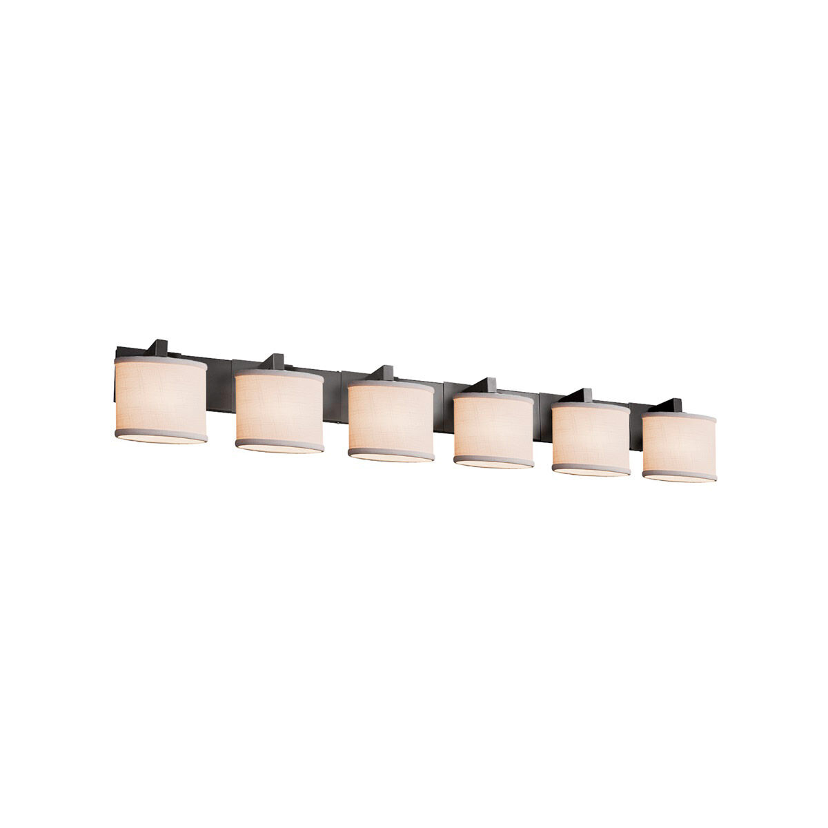 Textile LED 57 inch Matte Black Bath Bar Wall Light