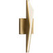 Tachi Wall Sconce Wall Light in Vintage Brass