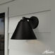 Aeronaut 1 Light 9 inch Matte Black Outdoor Wall Light, Small