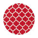 Pollack 96 X 96 inch Bright Red Indoor Area Rug, Round