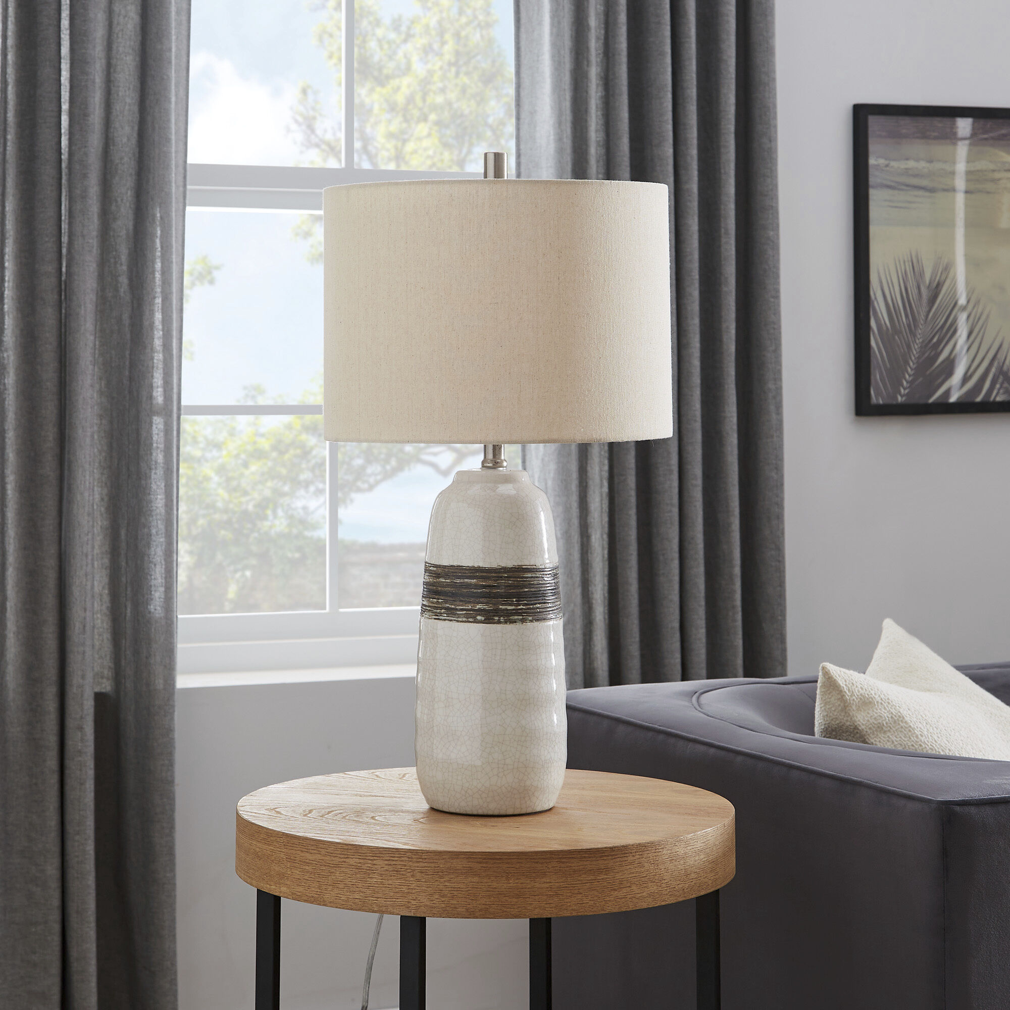 Paiva 25.5 inch 150.00 watt White Table Lamp Portable Light