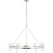 Peter Bristol Overture LED 49 inch Polished Nickel Ring Chandelier Ceiling Light, Grande