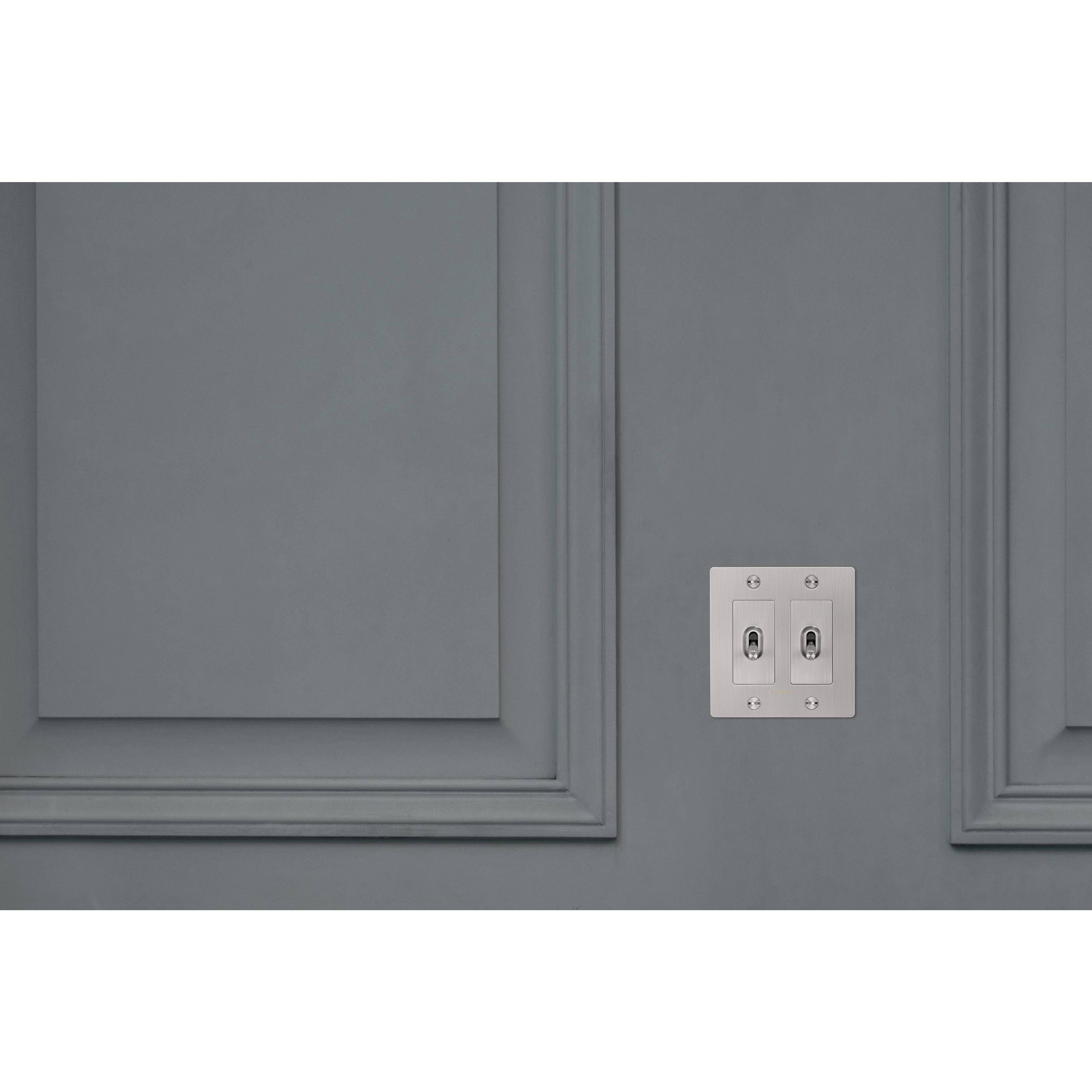 2G Toggle 120-277 Steel Light Switch