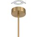Calle LED 28 inch Brass Chandelier Ceiling Light