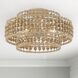 Silas 4 Light 16 inch Burnished Silver Semi Flush Ceiling Light