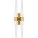 Sean Lavin Lassell 4 Light 2.9 inch Natural Brass ADA Double Tall Sconce Wall Light