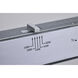 Brentwood LED 0.93 inch Silver Light Bar Ceiling Light