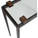 Averona 24.5 X 24 inch Clear Glass and Warm Bronze Accent Table