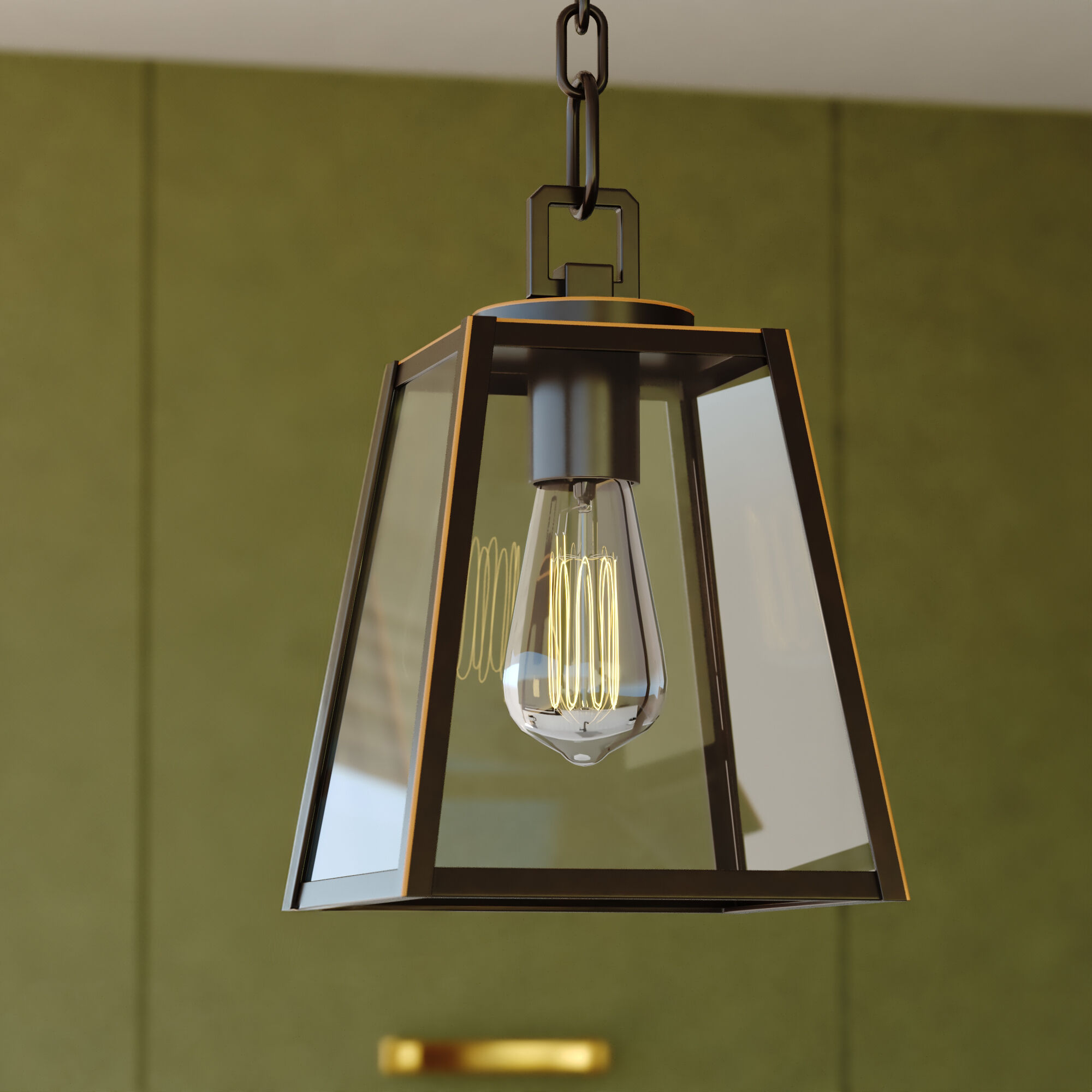 Grant LED 7 inch Burnished Bronze Mini Pendant Ceiling Light