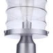 Canon 1 Light 14.13 inch Satin Aluminum Outdoor Post Mount