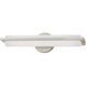 Visby LED 4 inch Brushed Nickel ADA Bath Vanity Wall Light