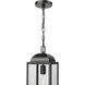 Beaufort 1 Light 7 inch Powder Coated Black Outdoor Hanging Lantern