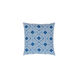 Miranda 18 X 18 inch Dark Blue and White Throw Pillow