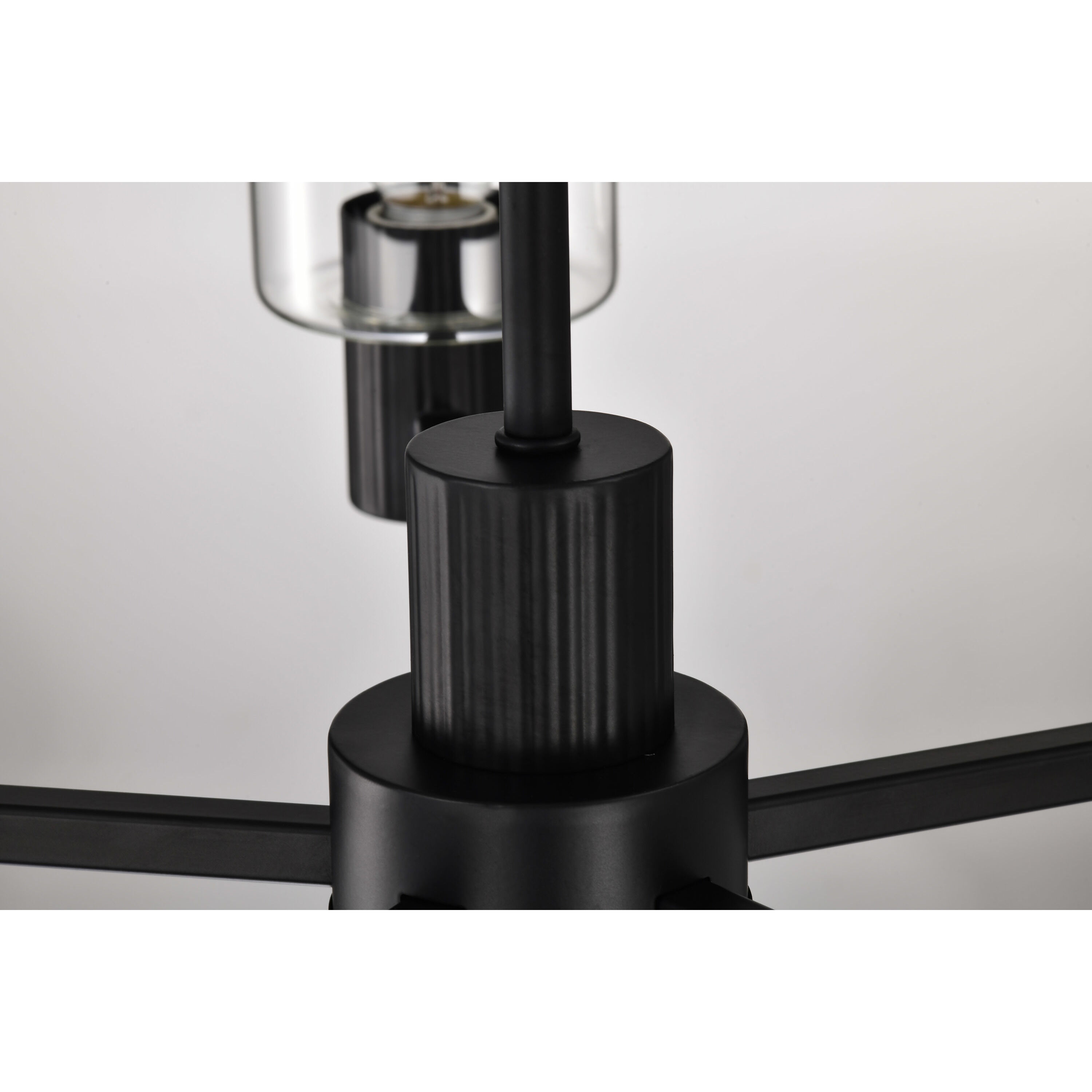 Clarksville 5 Light 28 inch Matte Black Chandelier Ceiling Light