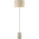 Katwijk 64 inch 100 watt Polished Concrete with Nickel Floor Lamp Portable Light