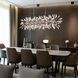 Crystal Fusion 12 Light 60 inch Peruvian Gold Linear Chandelier Ceiling Light