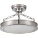 Cameron 1 Light 16.5 inch Polished Nickel Semi-Flush Mount Ceiling Light